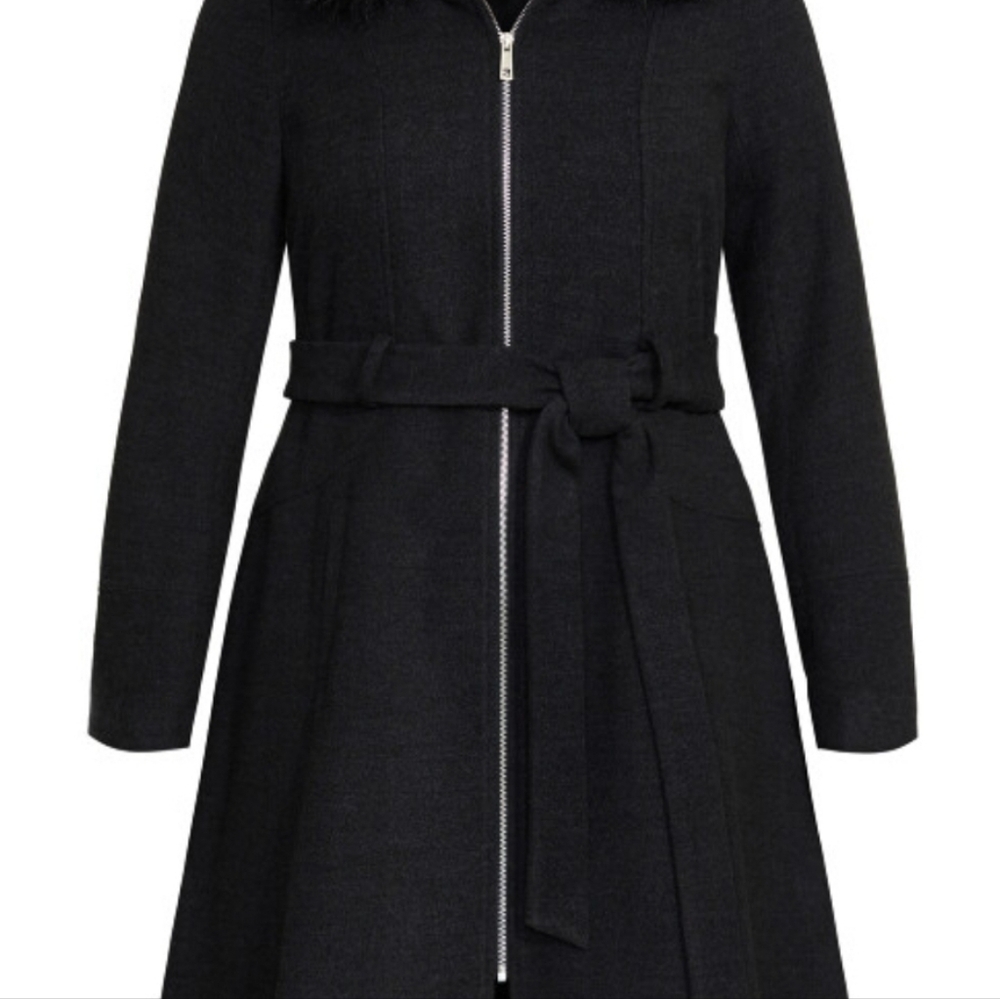 NWT City Chic Coat Miss Mysterious - Picture 4 of 6